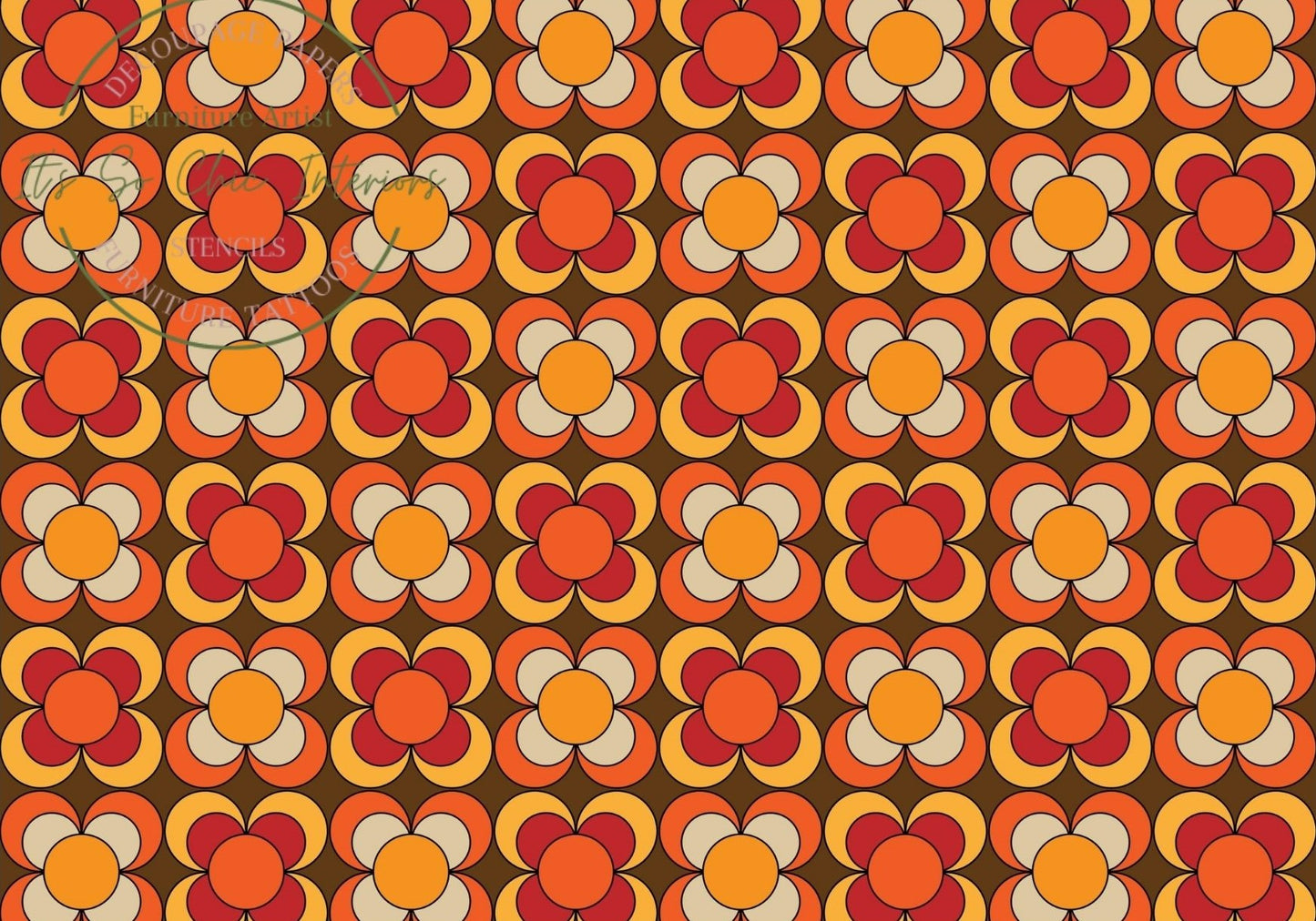 A1 70's Retro Flowers