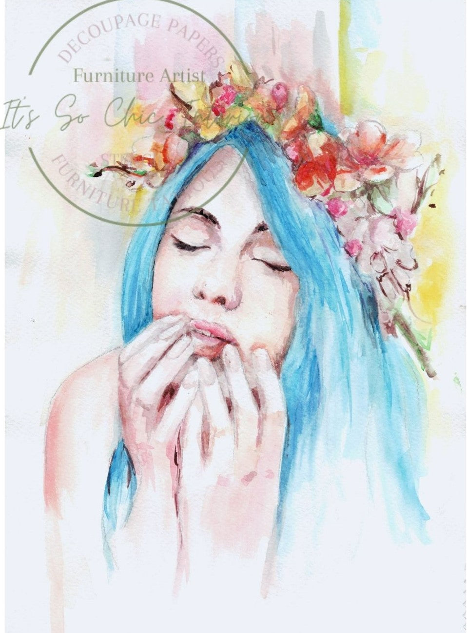 A1 Blue Haired Beauty