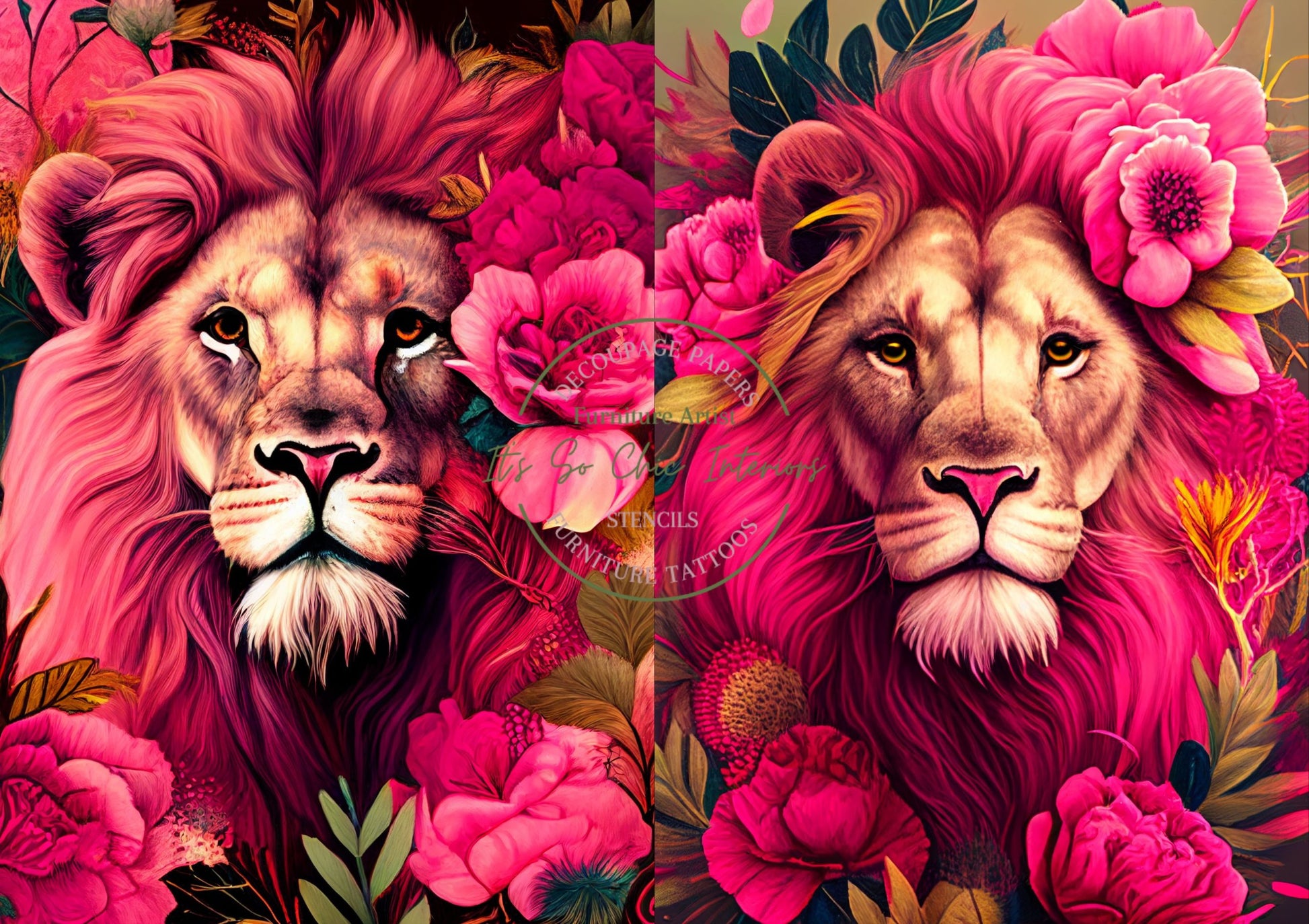 A1 Pink Lions 2 x A2