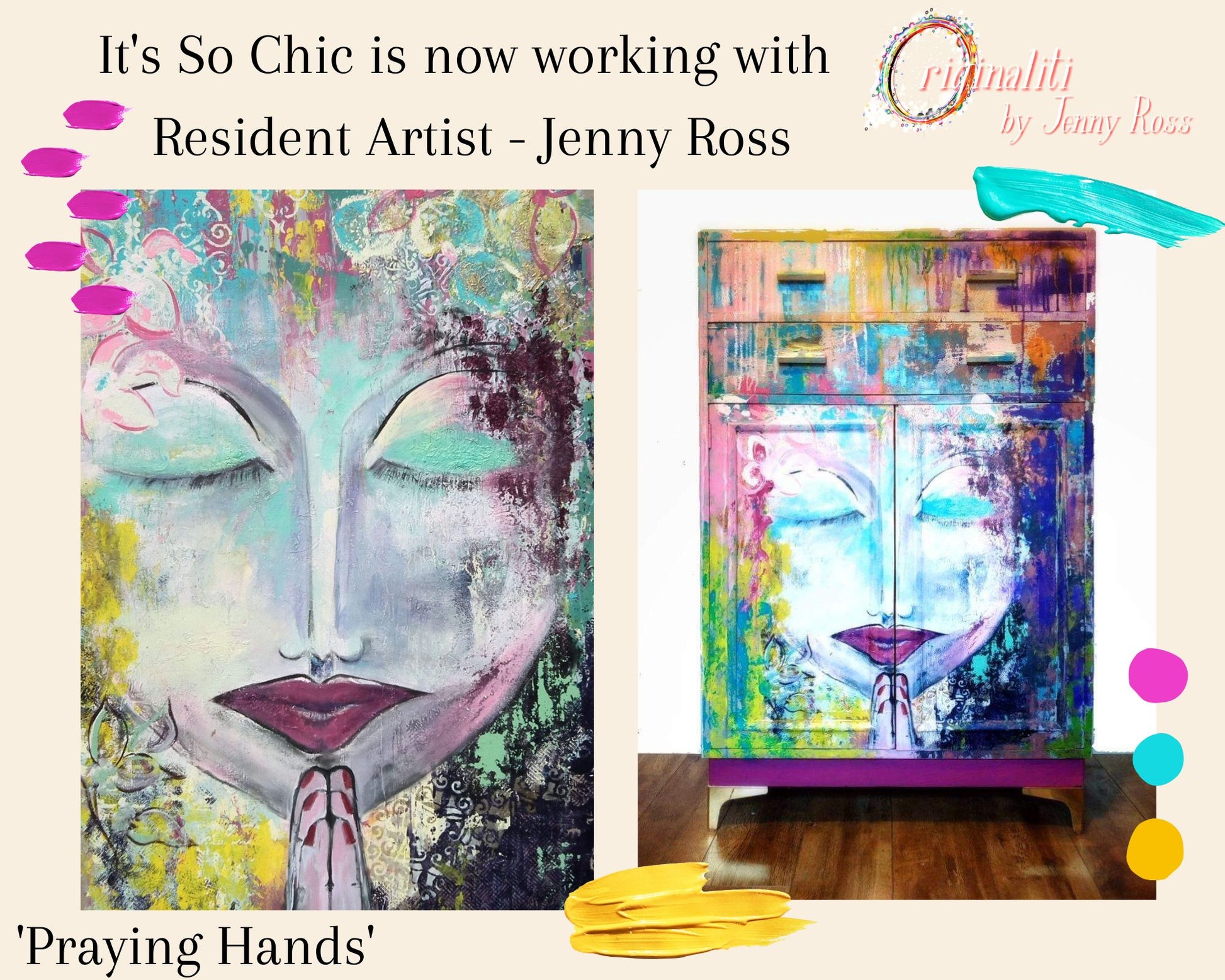 A1 Praying Hands By Resident Artist Jenny Ross