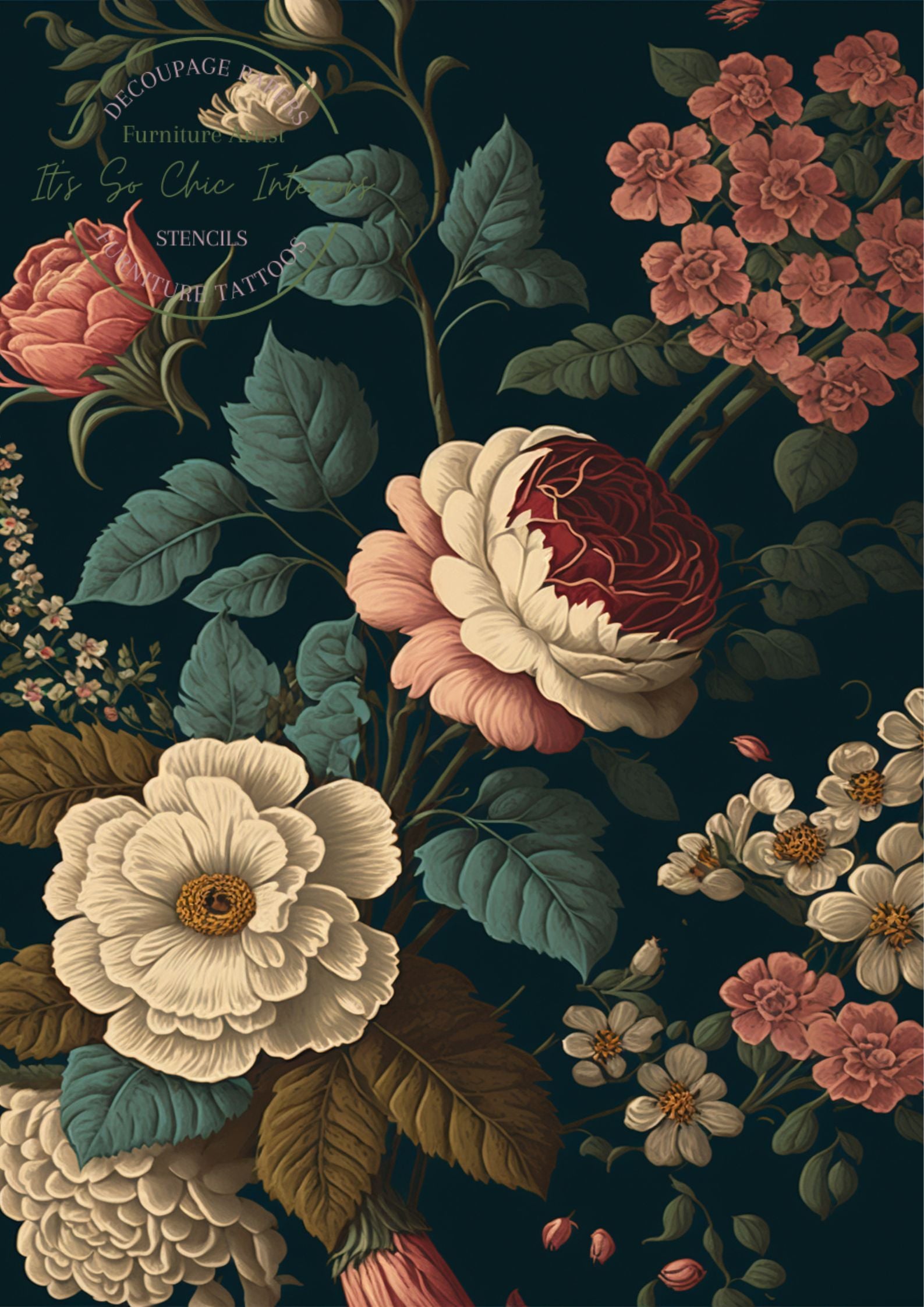 A2 Dark Floral