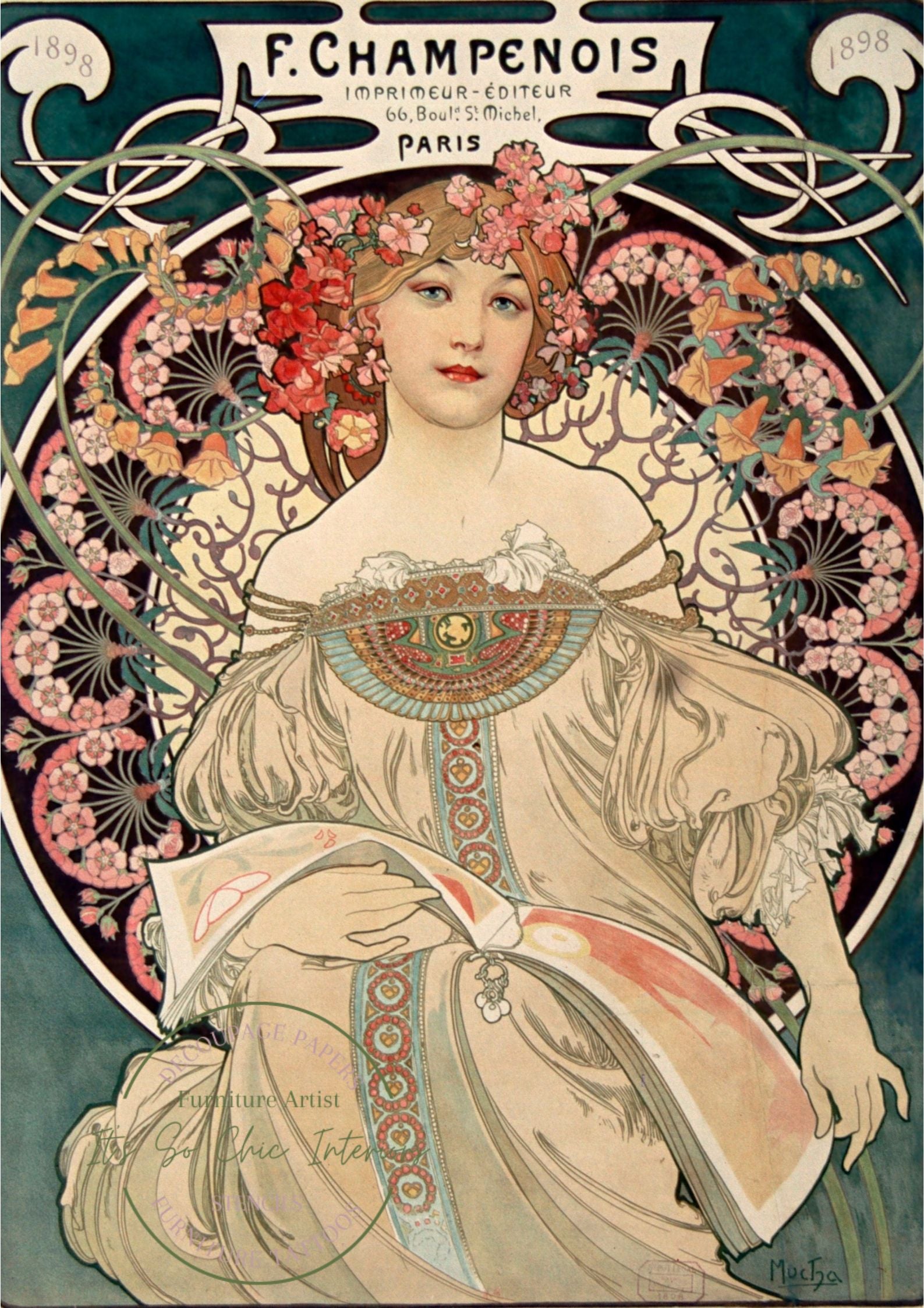 A3 Alphonse Mucha Daydream (POD)