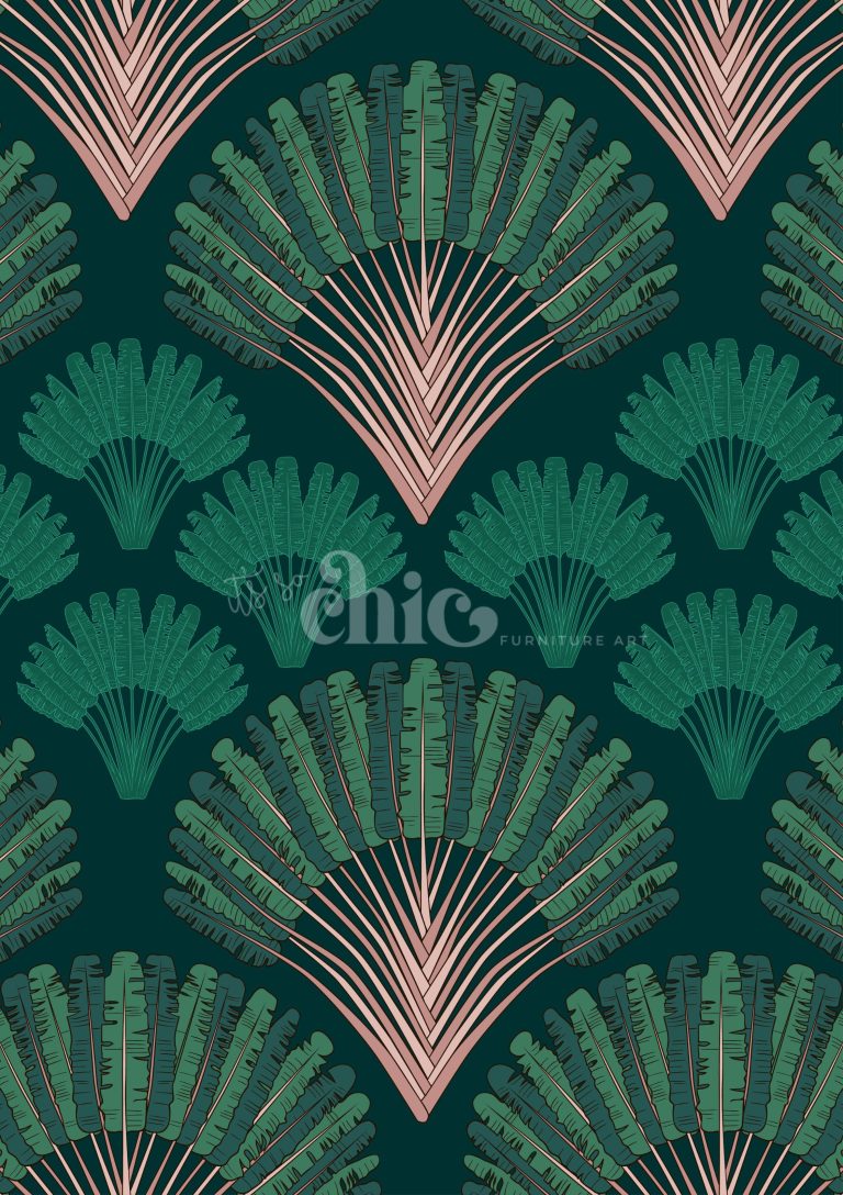Art Deco Foliage Fan
