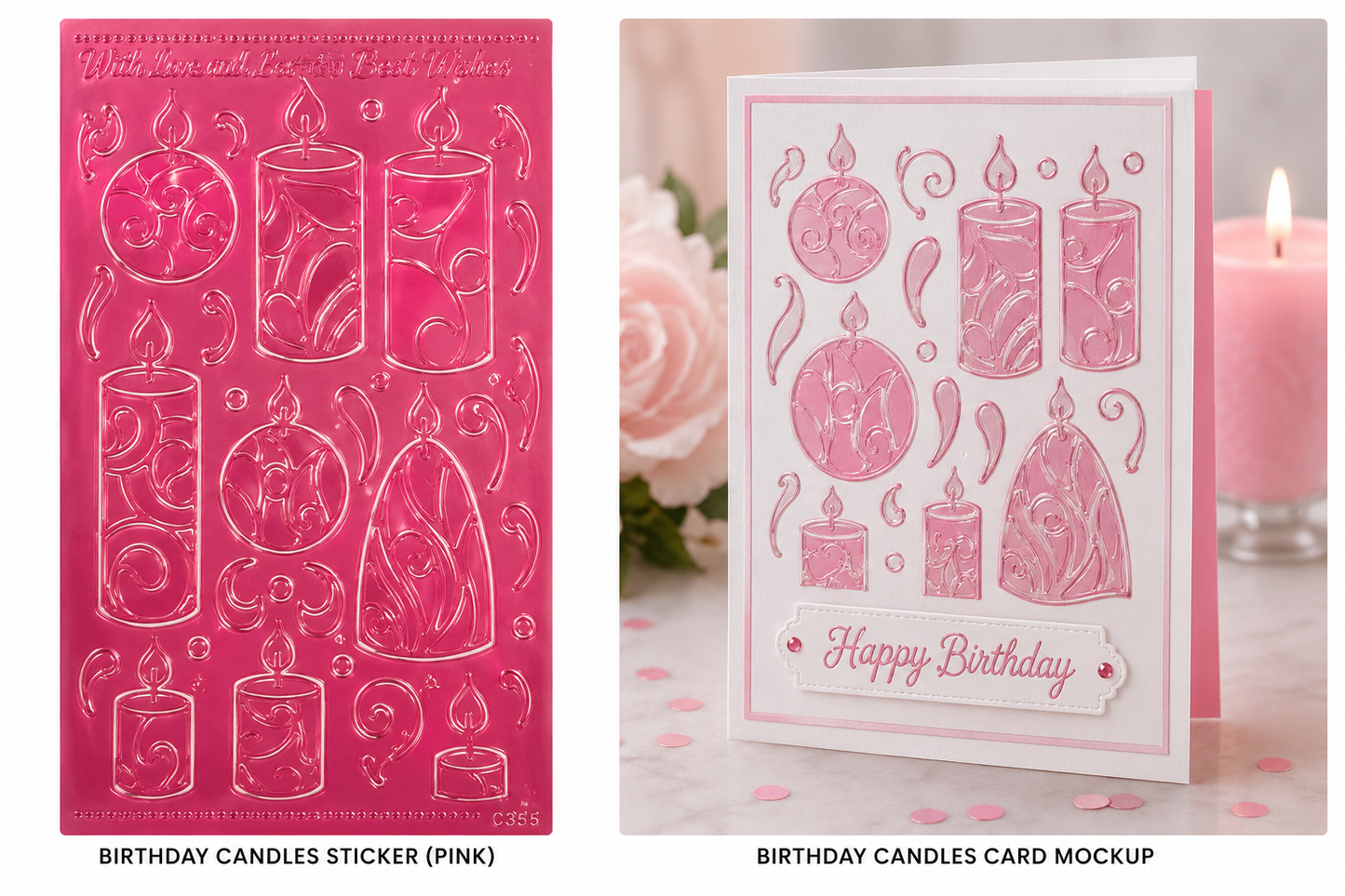 Crafty Stickers - Candle