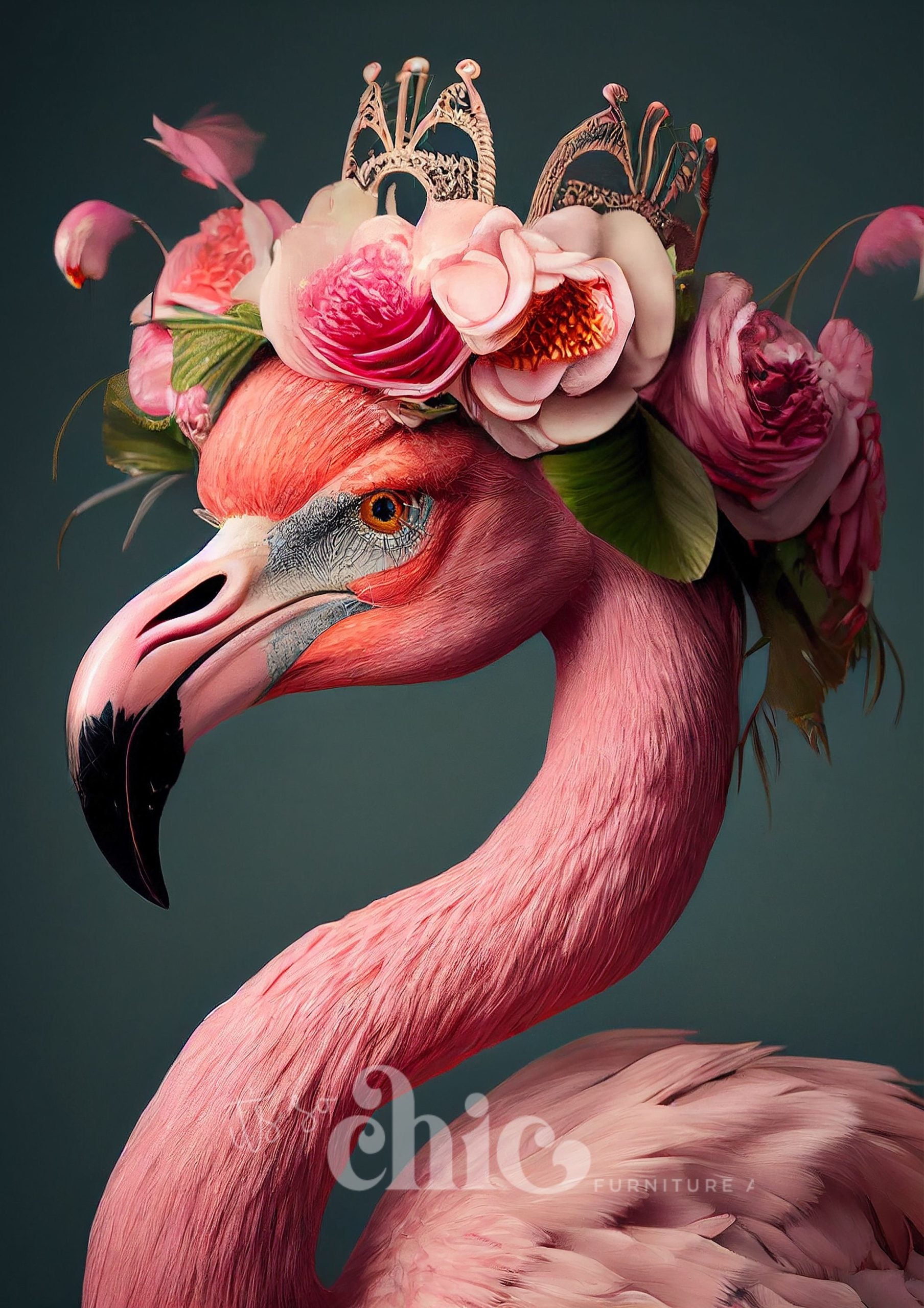Floral Flamingo
