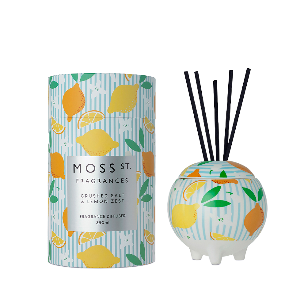 Crushed Salt & Lemon Zest Ceramic Diffuser