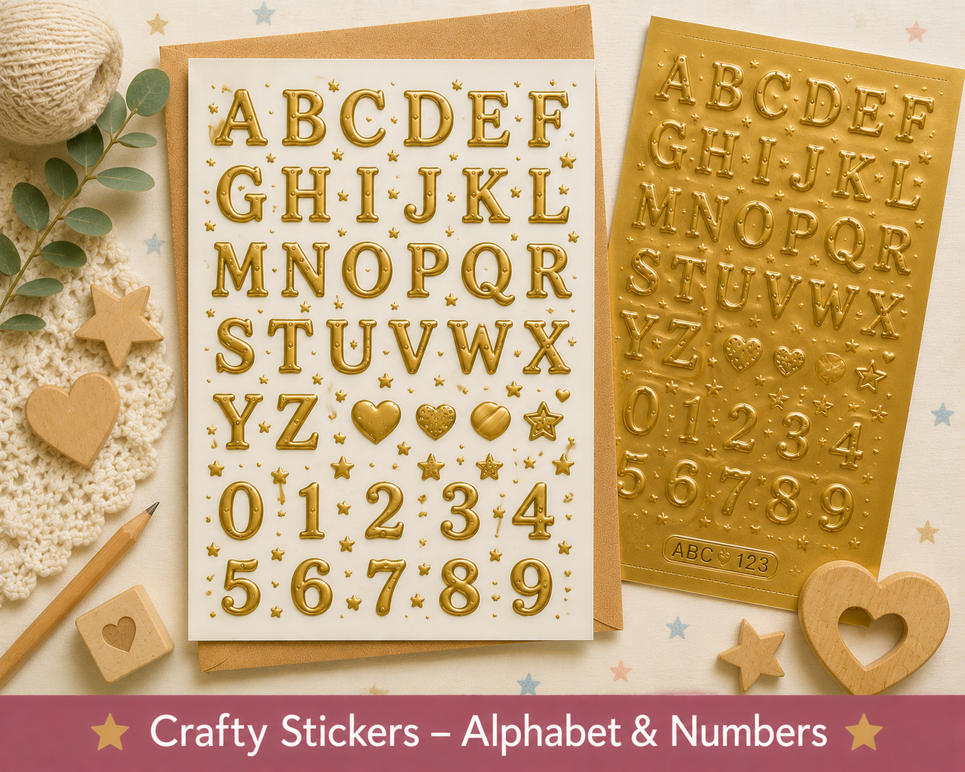 Crafty Stickers - Alphabet & Numbers