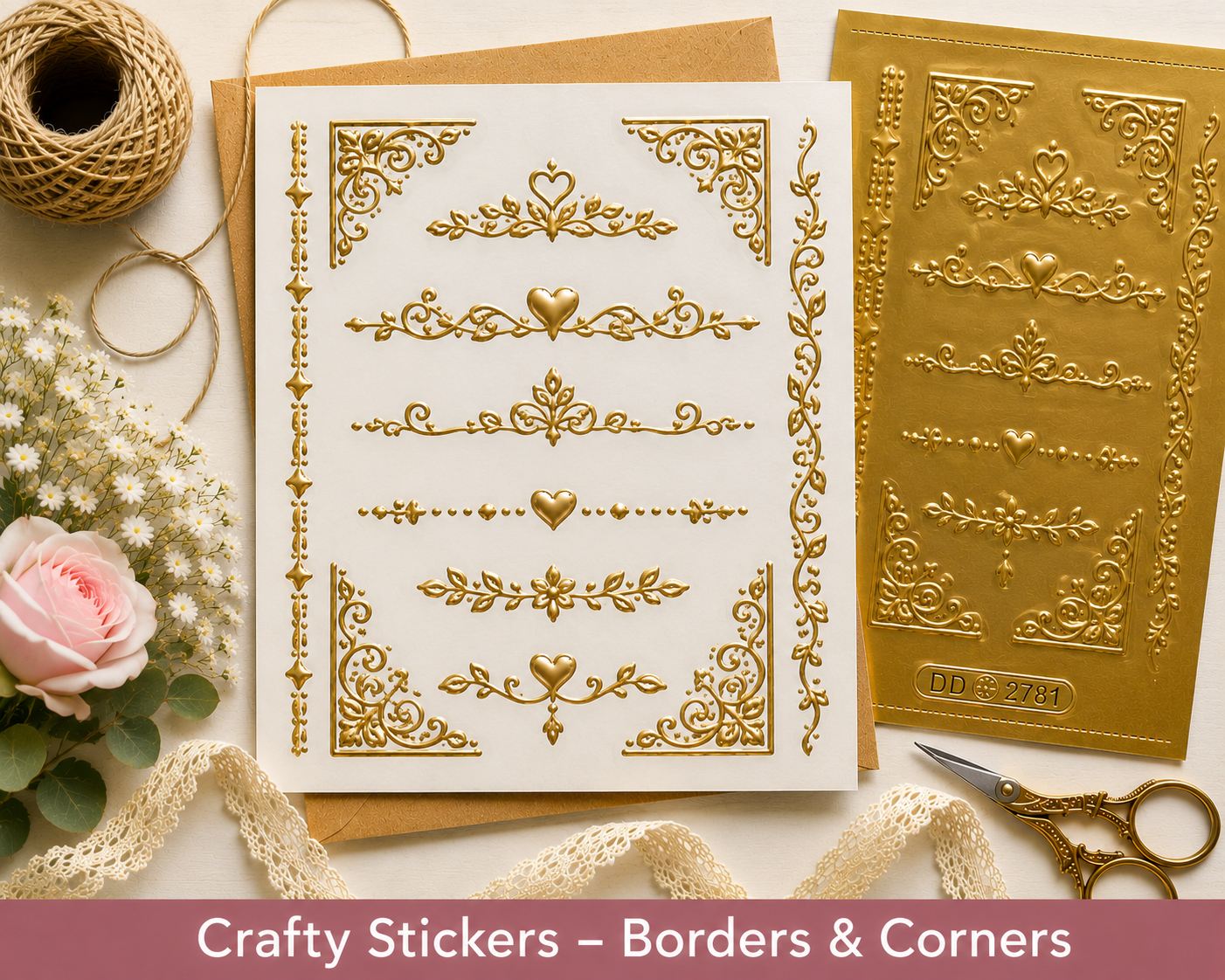 Crafty Stickers - Borders & Corners
