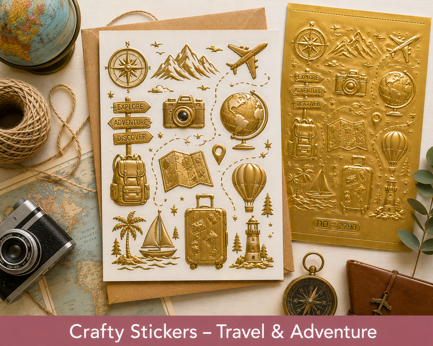 Crafty Stickers - Travel & Adventure
