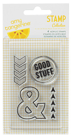 amy tangerine | Cut & Paste | Clear Stamp| Accents and Phrases | This Way