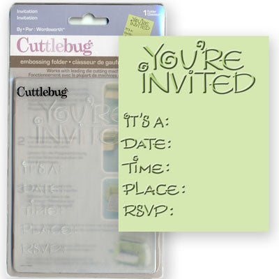 Embossing Folder | Invitation