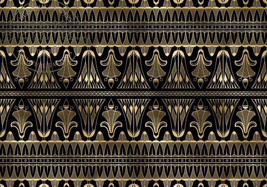 A1 Black & Gold Art Deco