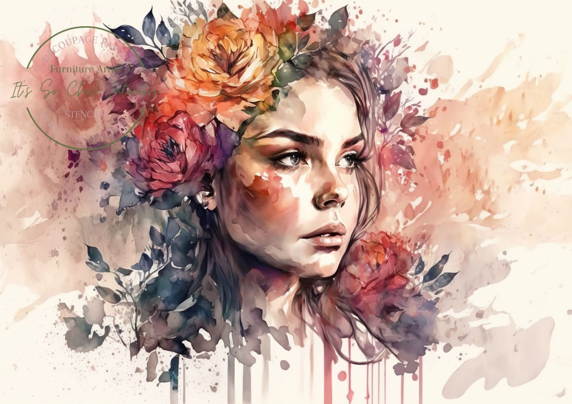 A1 Watercolour Floral Beauty