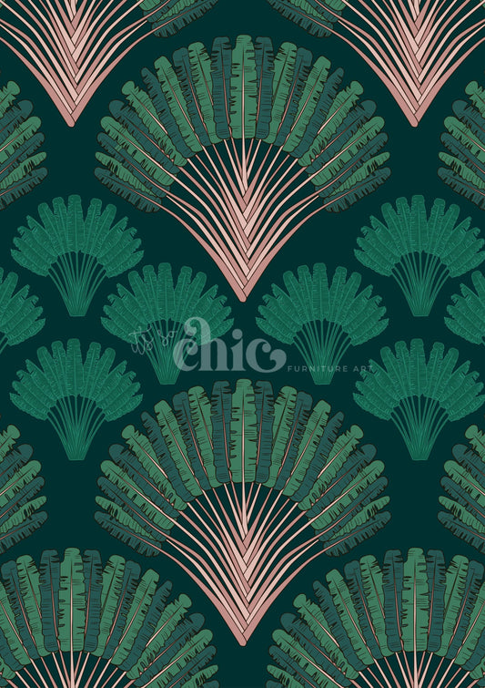 Art Deco Foliage Fan