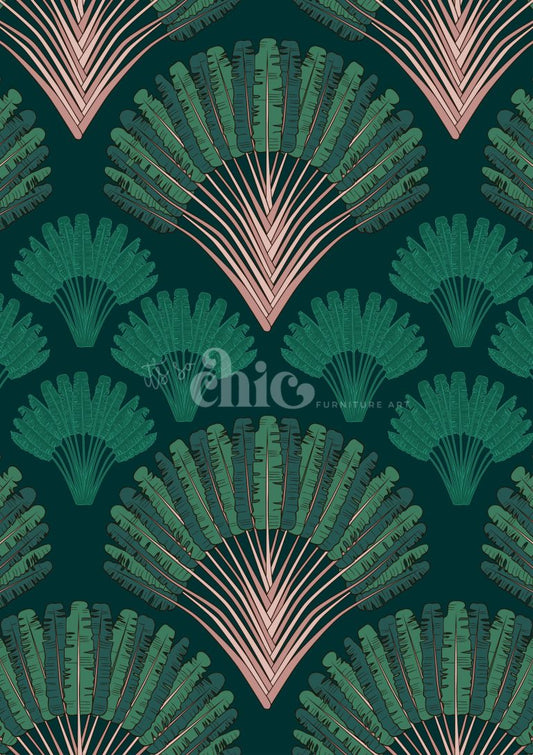 Art Deco Foliage Fan