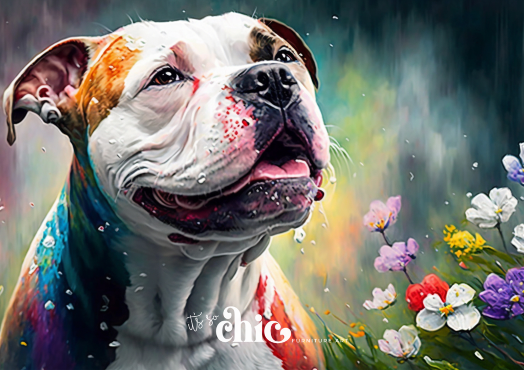 Colourful Staffy