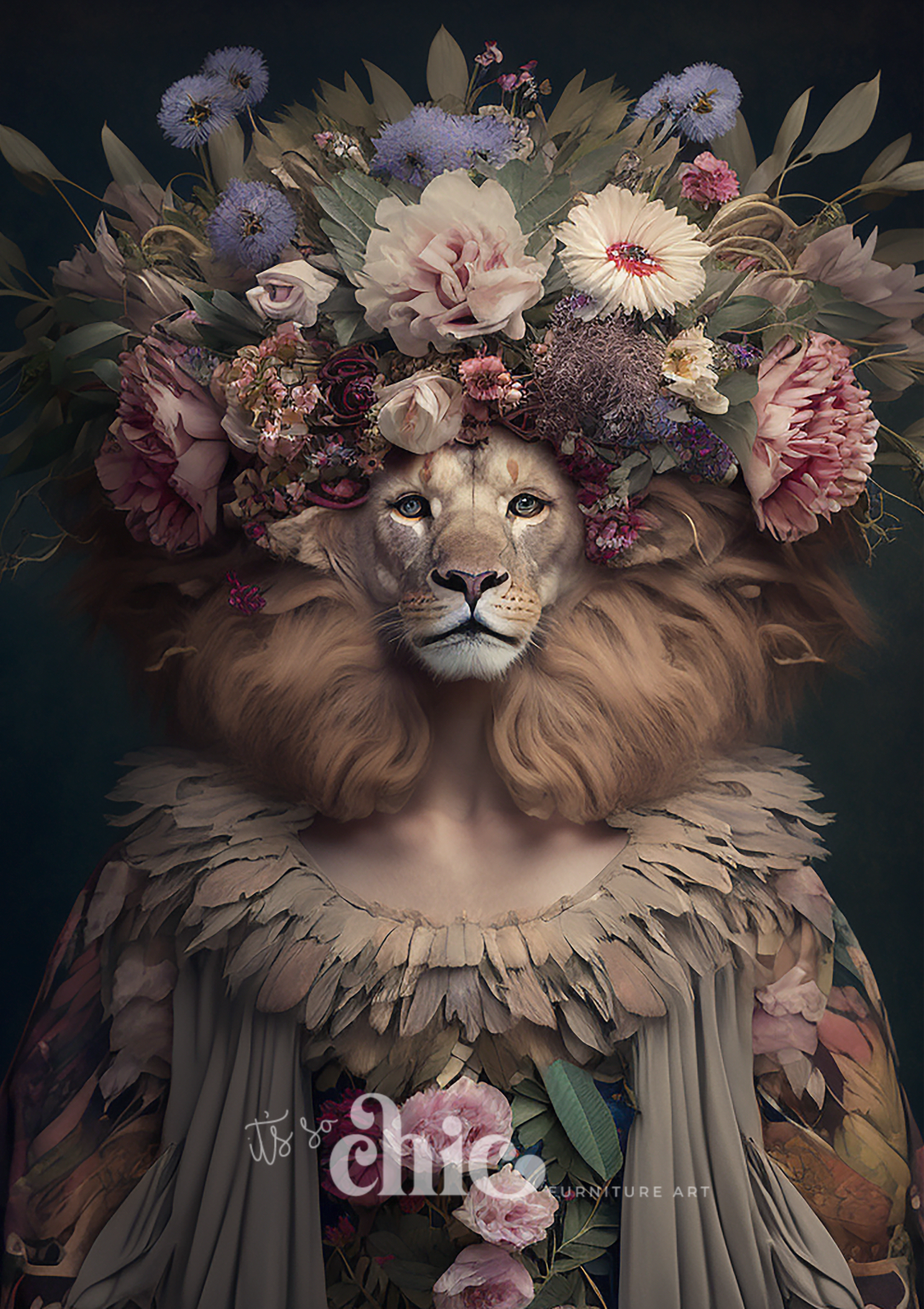Floral Lion-ess