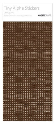 KAISERcraft | Tiny Alpha Stickers | Chocolate