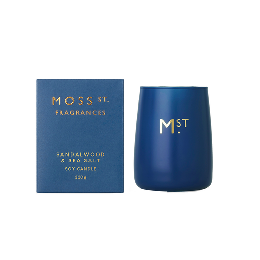 MOSS ST. Candle 320g - Sandalwood & Sea Salt