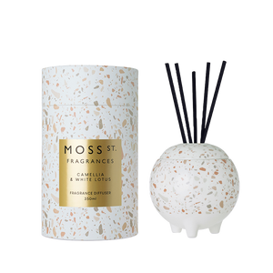 Camellia and White Lotus Ceramic Diffuser