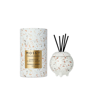 Camellia and White Lotus Ceramic Diffuser