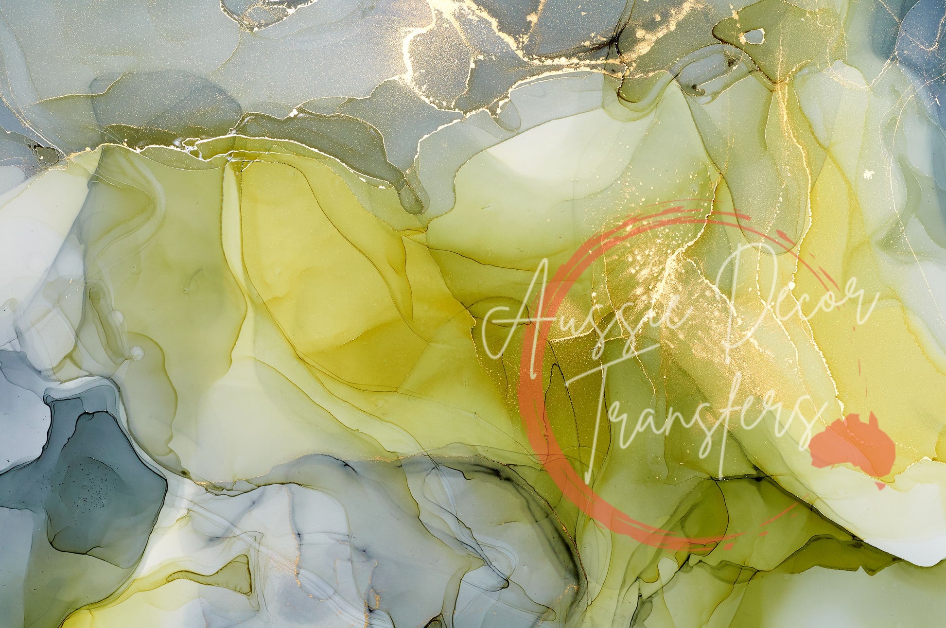 Smokey Citrine Alcohol Ink Poster Print